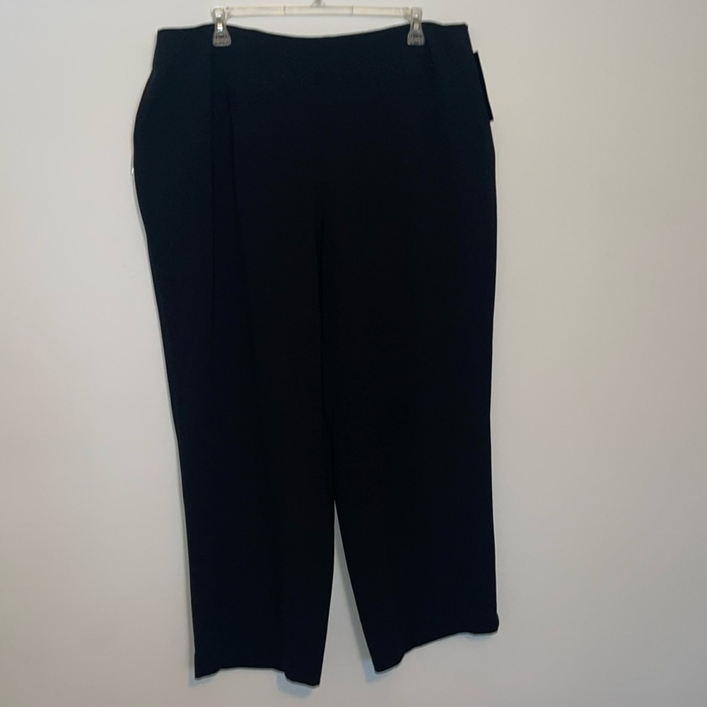 Jones New York Essentials Black Wide Leg Pants Plus Size 22W NEW WITH TAGS